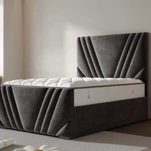 Miami Sunrise Panel Line Bed, angle