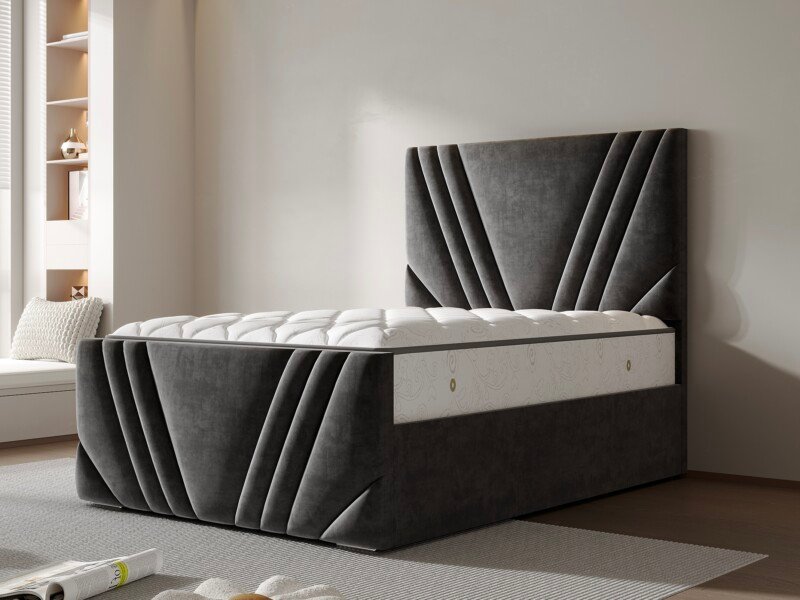Miami Sunrise Panel Line Bed, angle