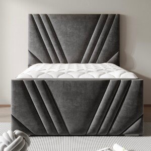 Miami Sunrise Panel Line Bed, Front View