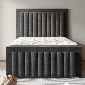 Romero Panel Line Border Bed, front view