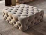 Bella Chesterfield Footstool Pouffe Coffee Table