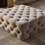 Bella Chesterfield Footstool Pouffe Coffee Table