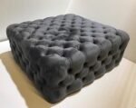 Bella Chesterfield Footstool Pouffe Coffee Table - Image 2