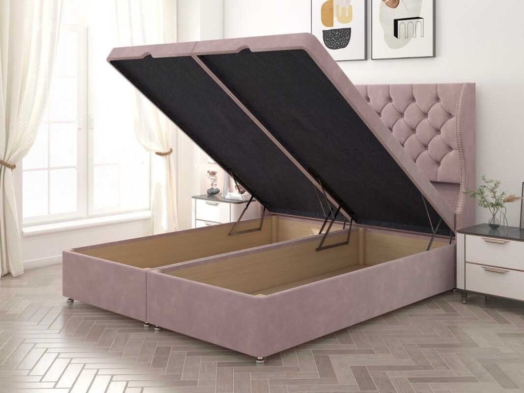 Charlotte Wingback Ottoman Divan Bed | Swaye