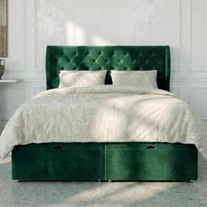 Charlotte Wingback Ottoman Divan Bed | Swaye