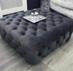 Bella Chesterfield Footstool Pouffe Coffee Table