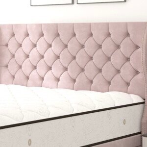 Charlotte WingBack Chesterfield Ottoman Divan Bed Headboard
