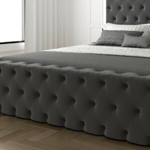 Vanity chesterfield mirror bed footboard