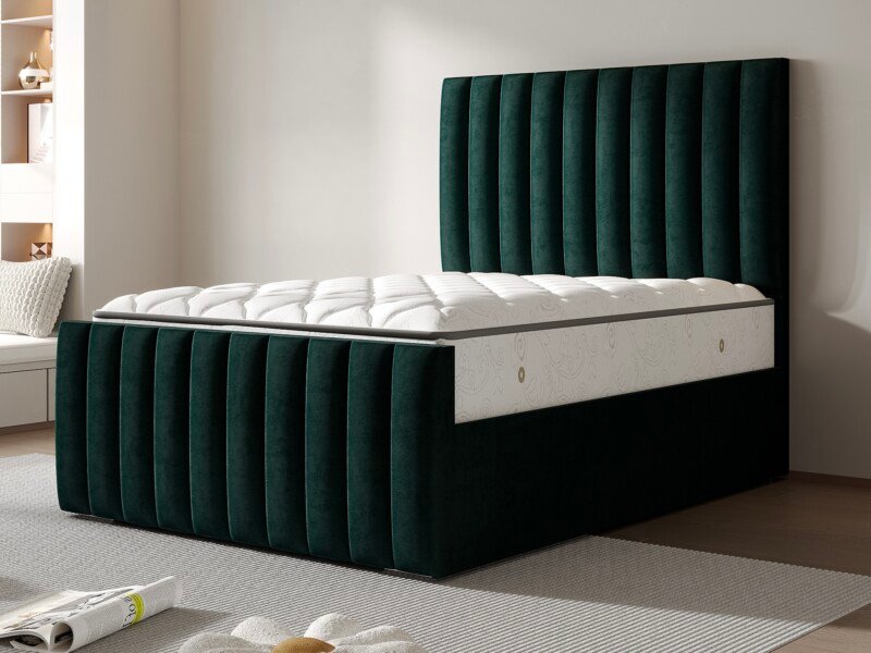 Sydney Panel Line Bed, Angle view