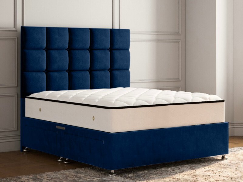 Berkeley Cubed Divan Bed, Angle View