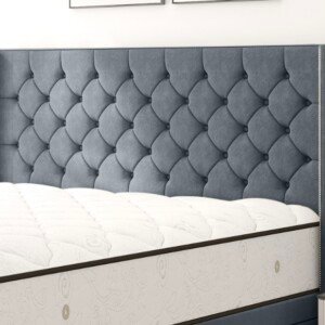 Percival WingBack Chesterfield Ottoman Divan Bed Headboard.