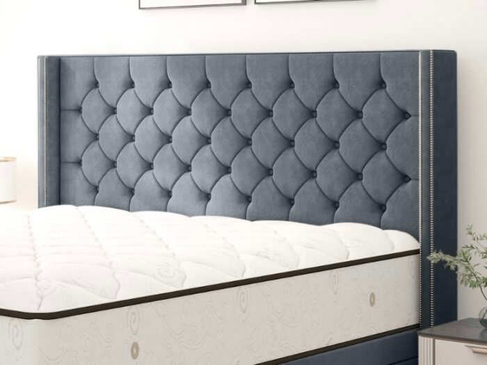 Percival WingBack Chesterfield Ottoman Divan Bed Headboard.