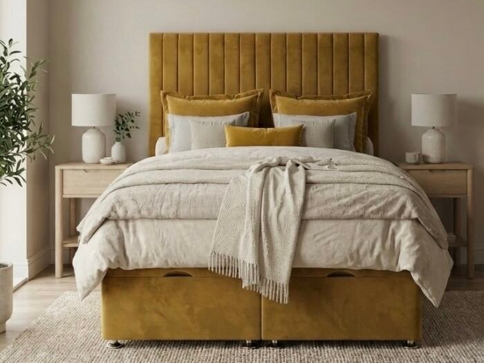 Rapunzel Line Panel Ottoman Divan Bed | Swaye