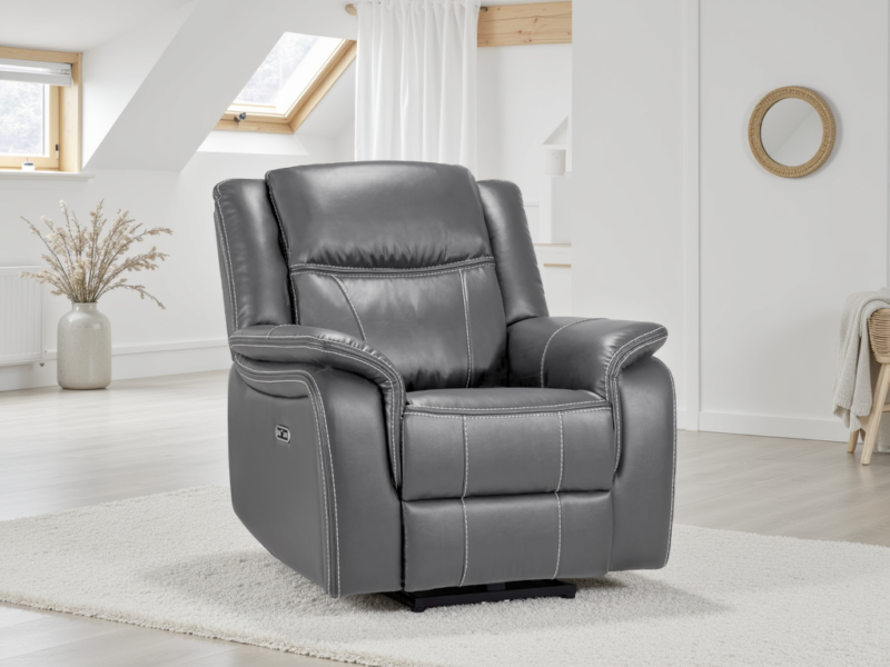 Galaxy Tech Electric Recliner Leather - Armchair