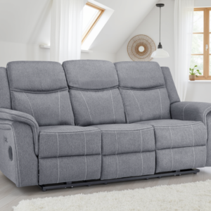 Galaxy Tech Electric Recliner Fabric – 3 Seater | Swaye