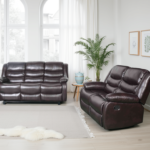 Conrad Manual Recliner Sofa 3+2 Set - Brown