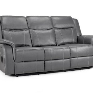 Galaxy Tech Electric Recliner Leather – 3 Seater | Swaye