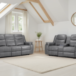 Galaxy Tech Electric Recliner Sofa 3+2 Set - Grey