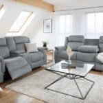 Linden Electric Recliner Sofa Grey 3+2 Set
