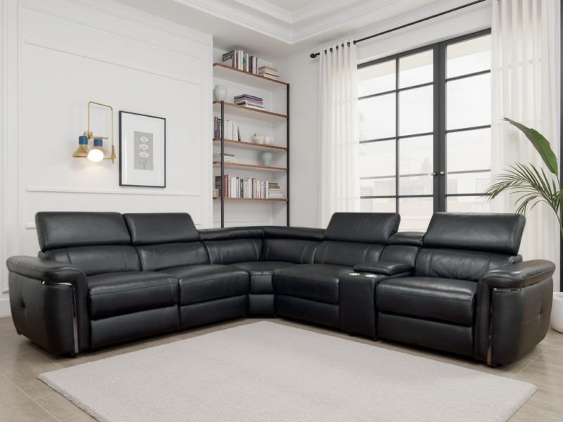 Somerville Electric Recliner Sofa – Large Corner | Swaye
