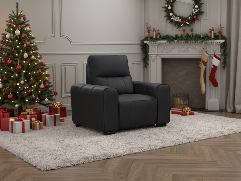 Bellagio Genuine Leather Electric Recliner Sofa - Armchair