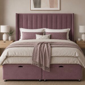 Arizona Wingback Ottoman Divan Bed | Swaye
