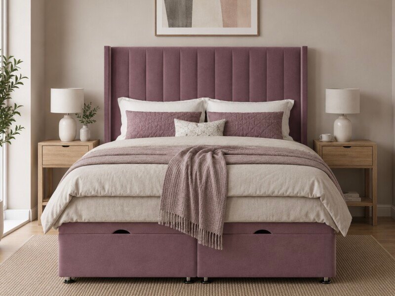 Arizona Wingback Ottoman Divan Bed | Swaye