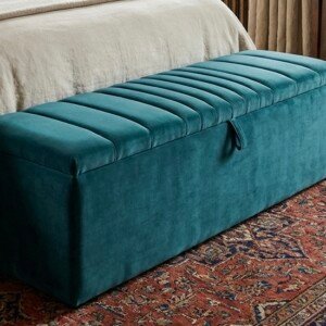 Miller Line Panel Ottoman Storage Box | Swaye