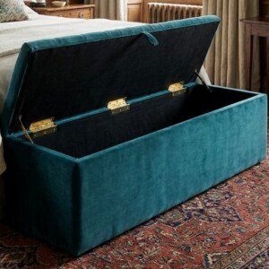 Miller Line Panel Ottoman Storage Box | Swaye