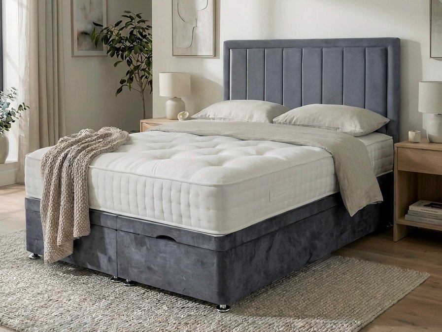 Hamilton Line Panel Ottoman Divan Bed | Swaye