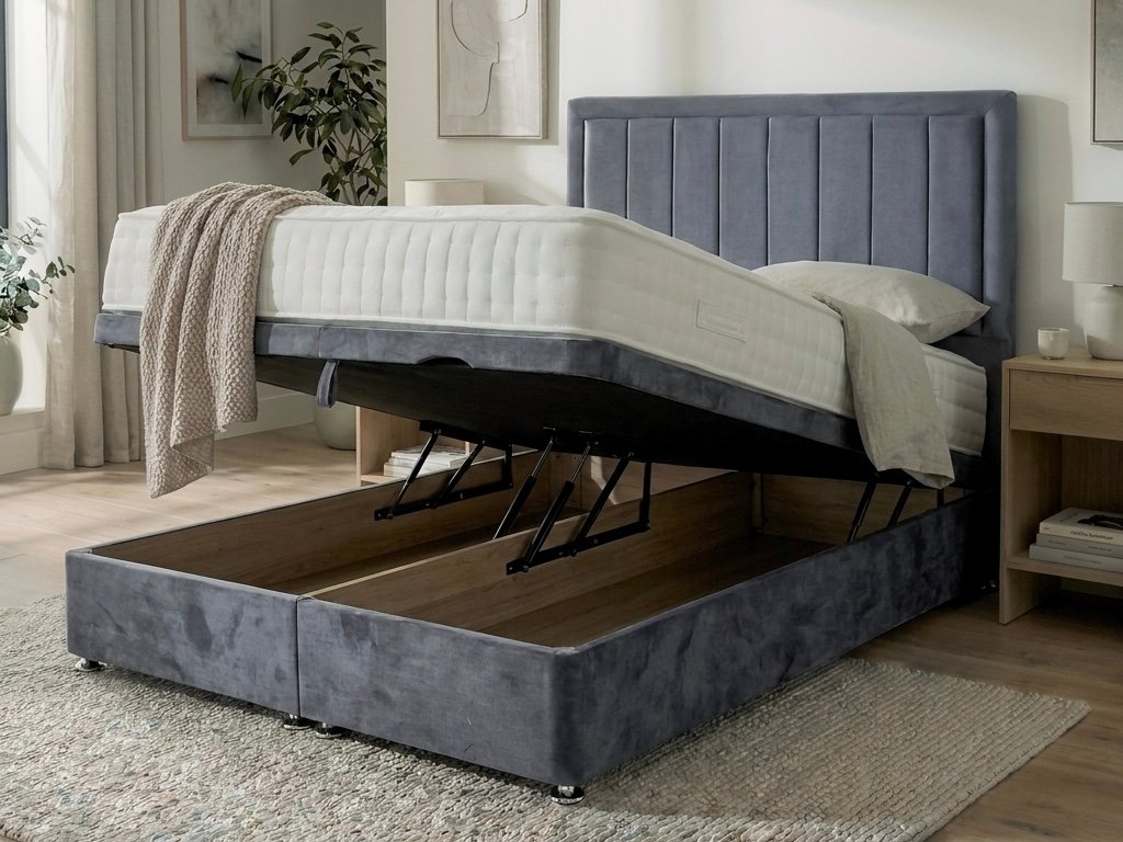 Hamilton Line Panel Ottoman Divan Bed | Swaye