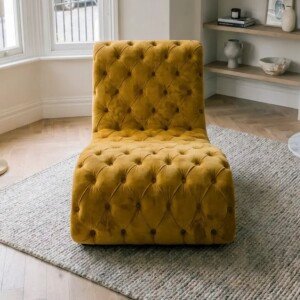 Madrid Chesterfield Chaise Longue Chair Sofa | Swaye