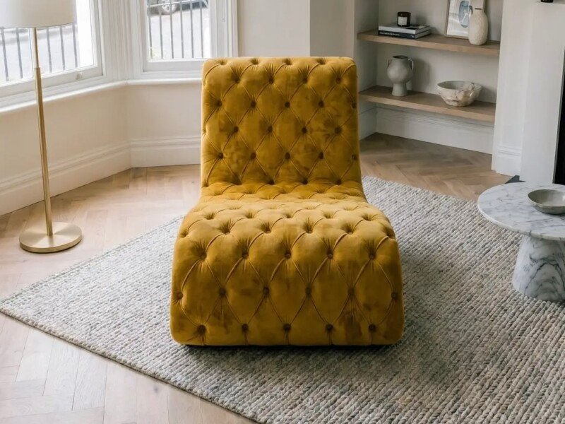 Madrid Chesterfield Chaise Longue Chair Sofa | Swaye