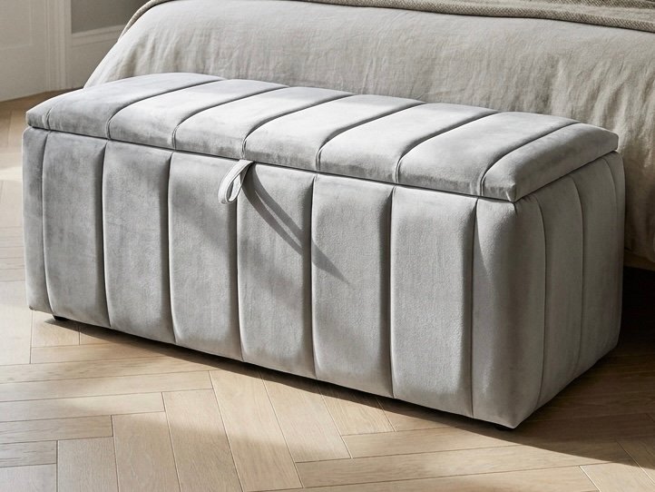 Lyon Line Panel Ottoman Storage Box