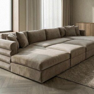Grande Sectional U Shape Cinema Sofa with 2 Footstools | Swaye