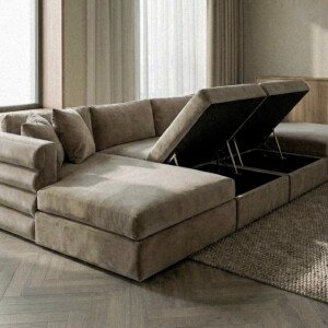 Grande Sectional U Shape Cinema Sofa with 2 Footstools | Swaye